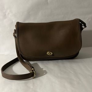 Vintage Coach City Bag USA - leather flap bag